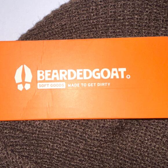 NWT Bearded Goat Boatyard Waffle Knit Cap Beanie Oxblood Brown OSFA - Picture 3 of 10